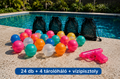 Party csomag - 24 db EcoSplashers + 4 tároló + vizipisztoly