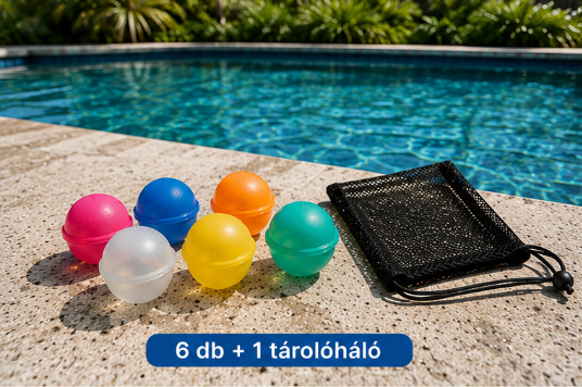 Mini csomag - 6db EcoSplashers + 1 tárolóháló